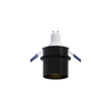 black flush accessed gu10 ceiling light