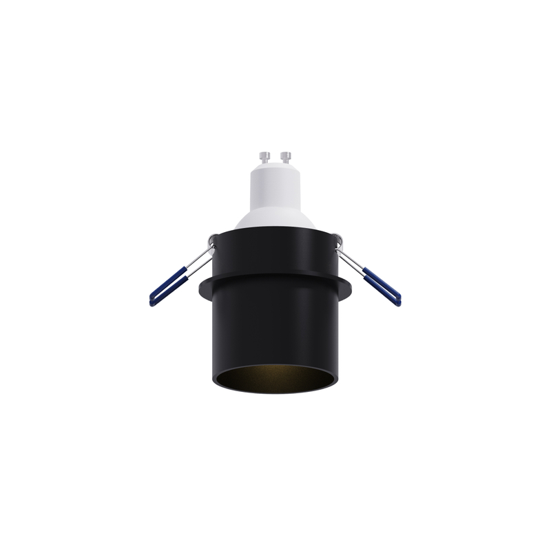 black flush accessed gu10 ceiling light