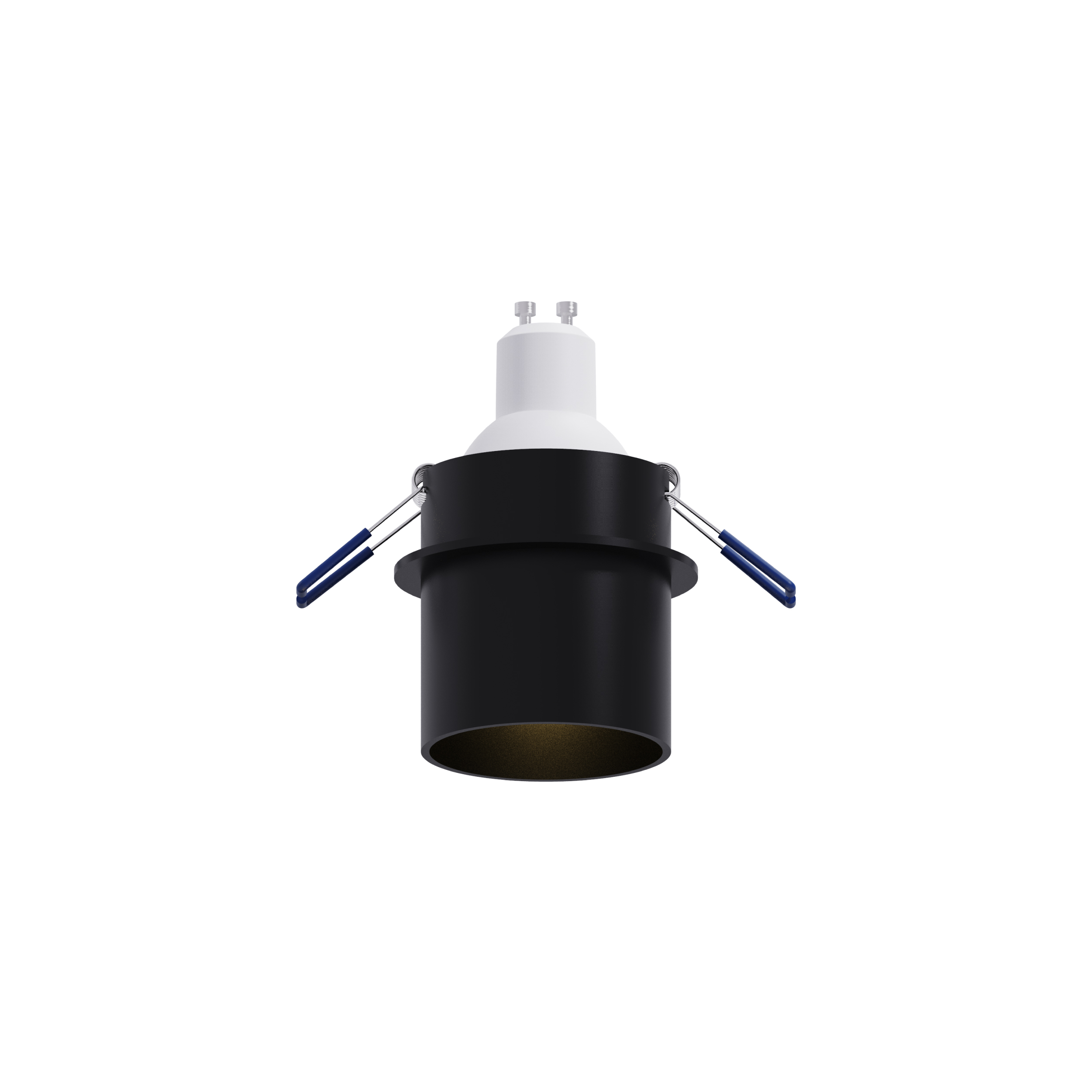 black flush accessed gu10 ceiling light