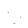 white cylinder ceiling downlight dimension 1