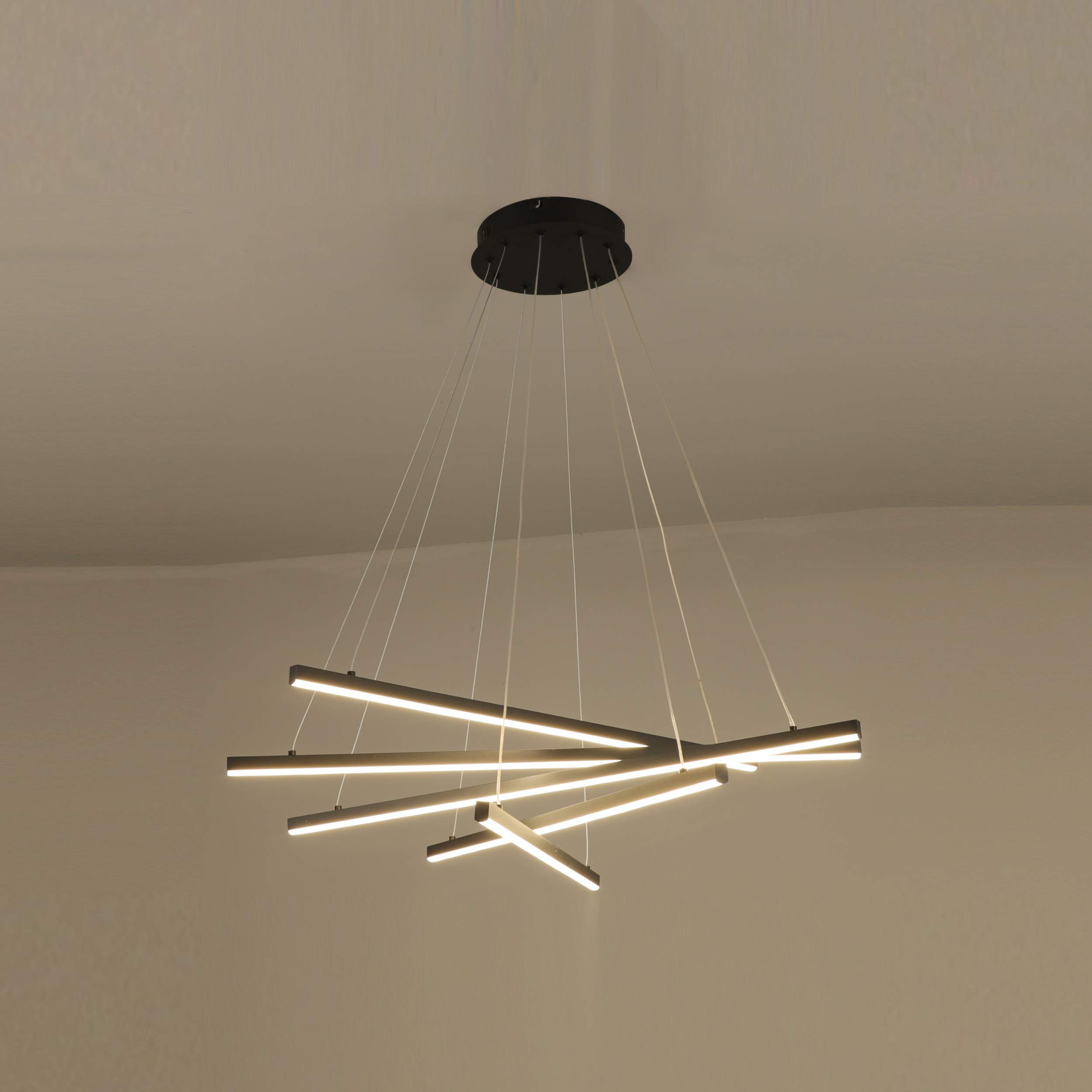 five straight bar led pendant light