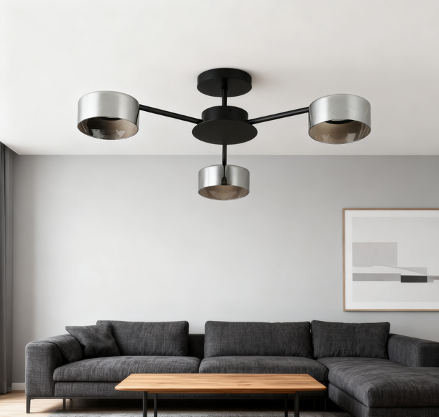 gx53 glass ceiling light