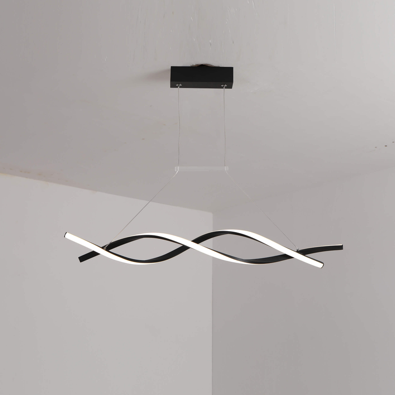 LED Twisted Strip Pendant Lamp