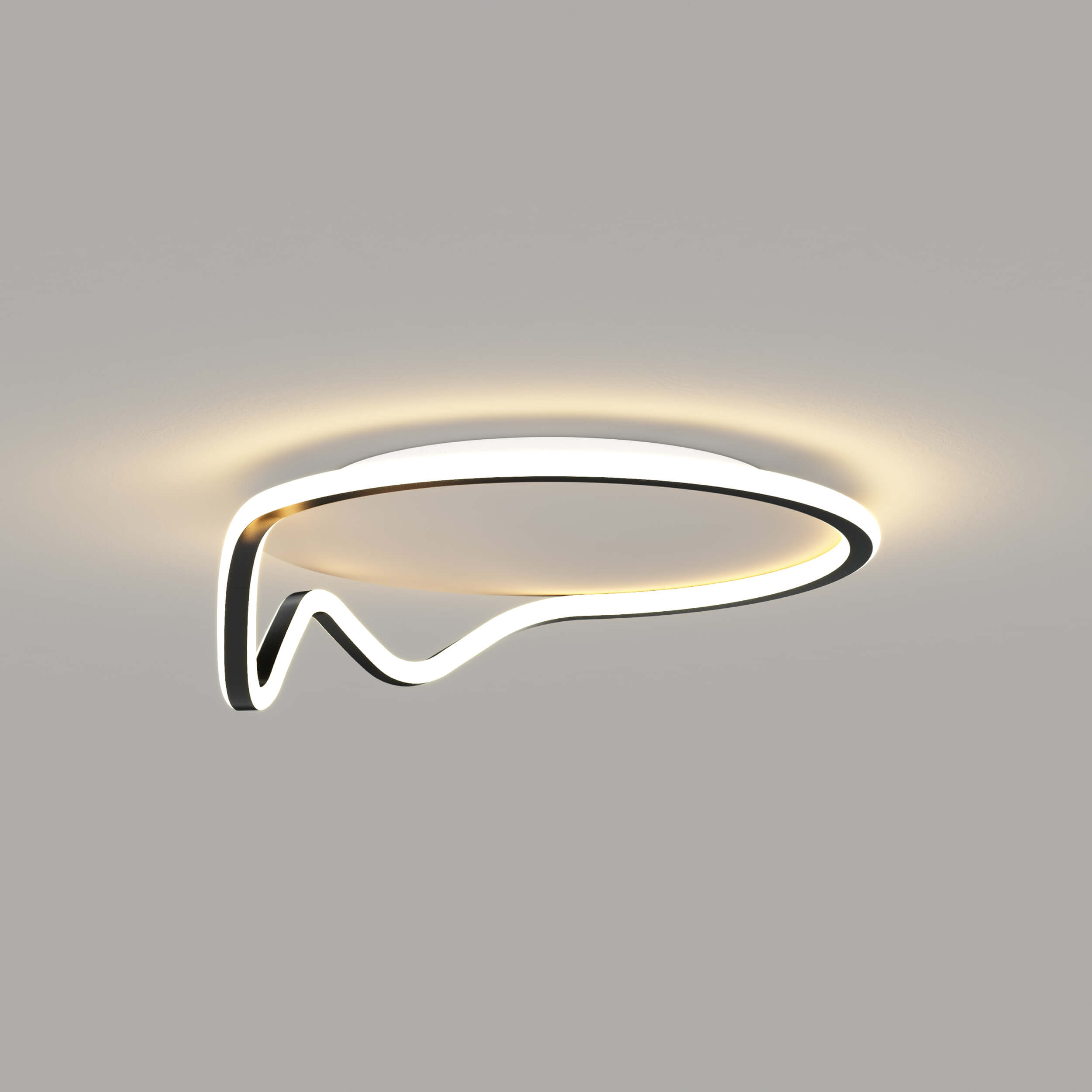 modern minimalist led ceiling light ring style