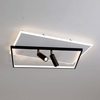 square led ceiling light with white base