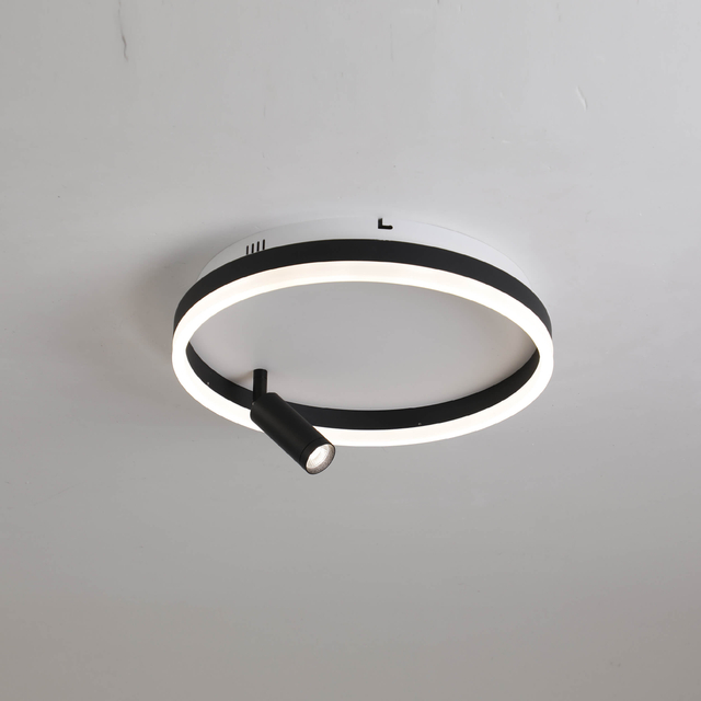 Black and white led ceiling light
