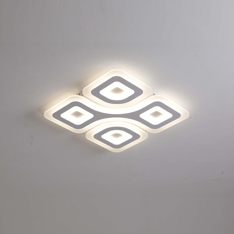 Four rhombuses LED ceiling light