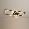 four square black LED ceiling light