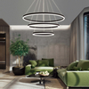 Luxury geometric metal frame chandelier with cascading glass droplets, ideal for dining room decor