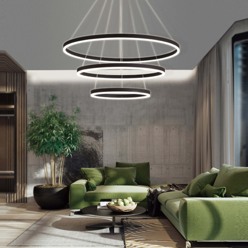 Luxury geometric metal frame chandelier with cascading glass droplets, ideal for dining room decor