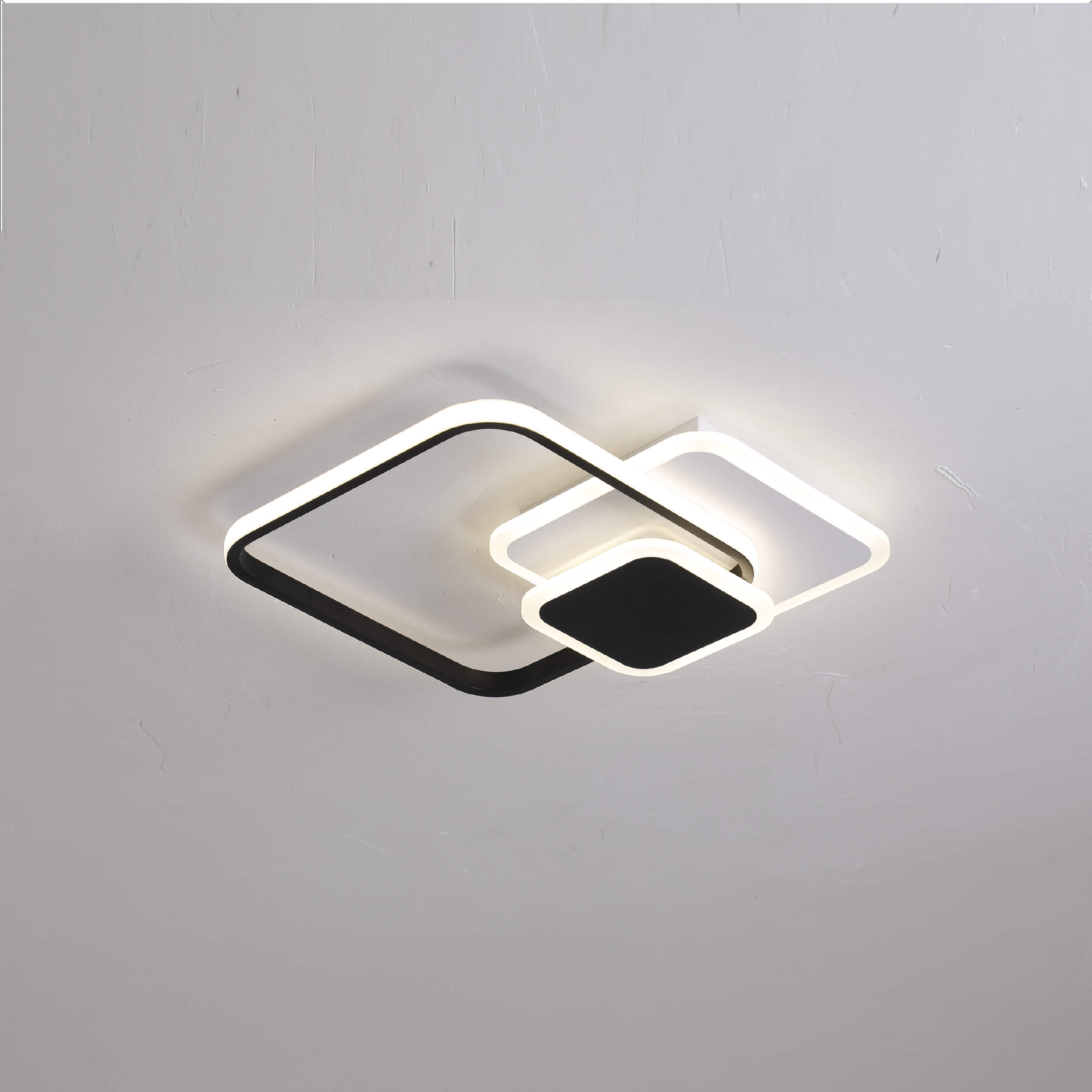 three square led ceiling light