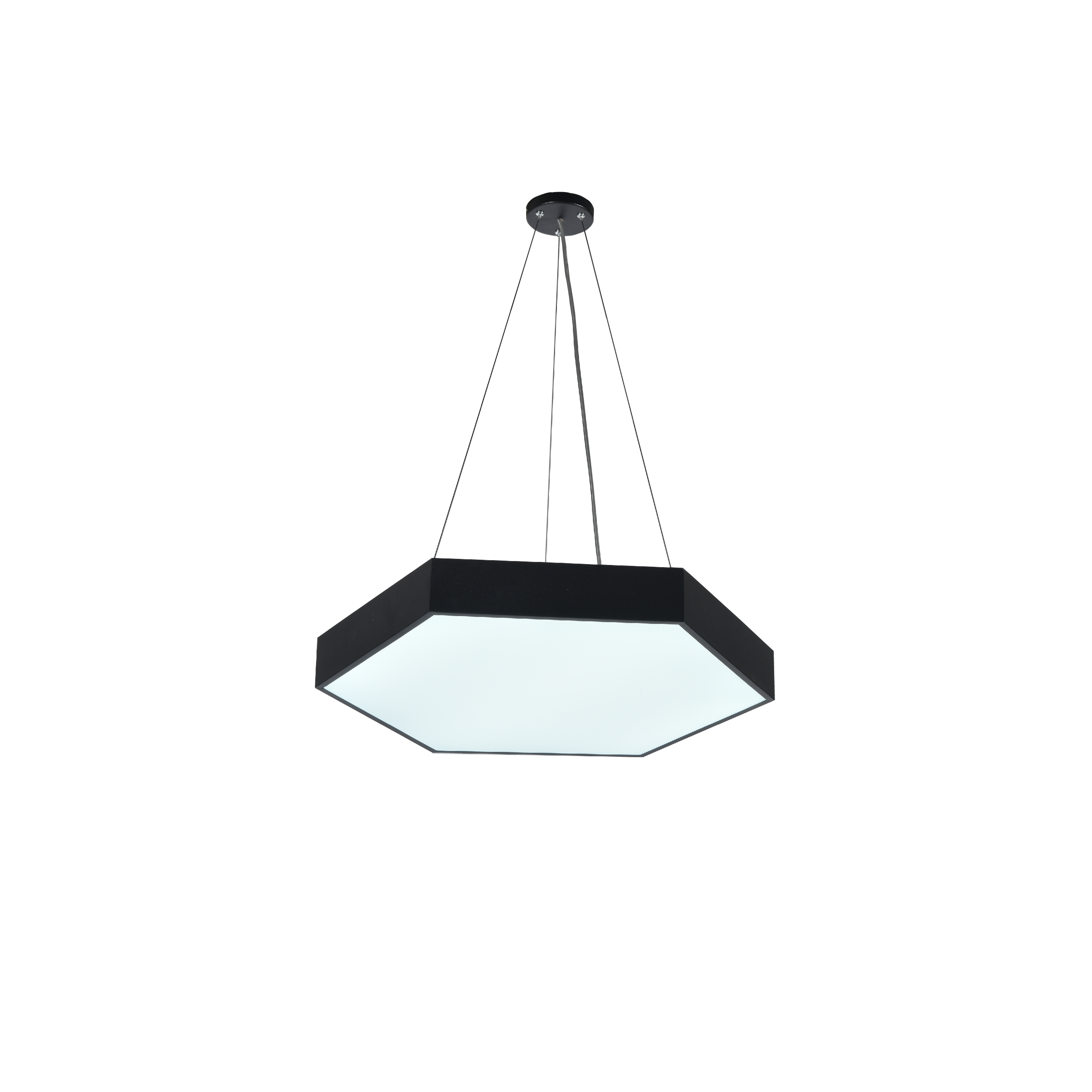 hexagonal decor office lights