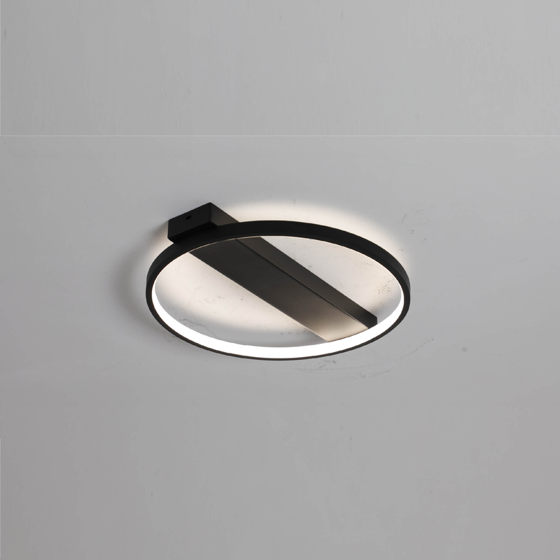Black round led ceiling light