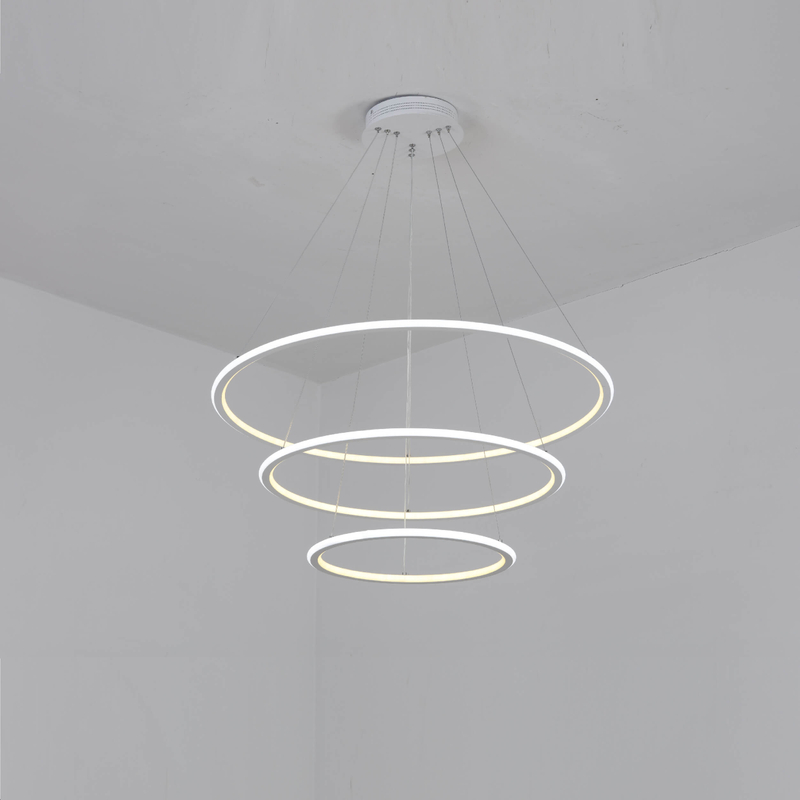 three rings led pendant light