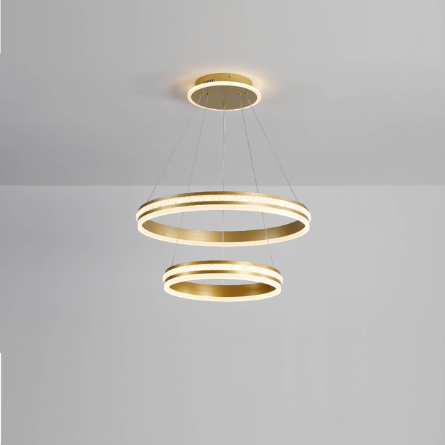 two rings led pendant light