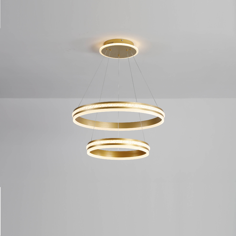 two rings led pendant light