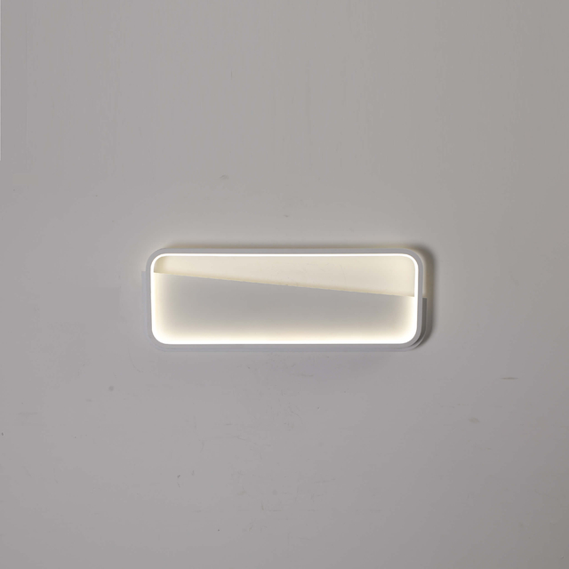white square led wall light