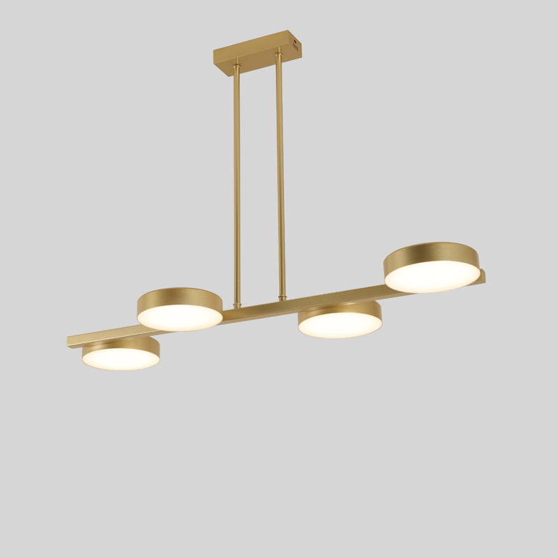 four round led pendant light
