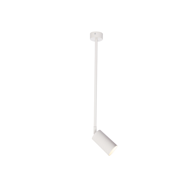 white gu10 pendant light with diamond pattern