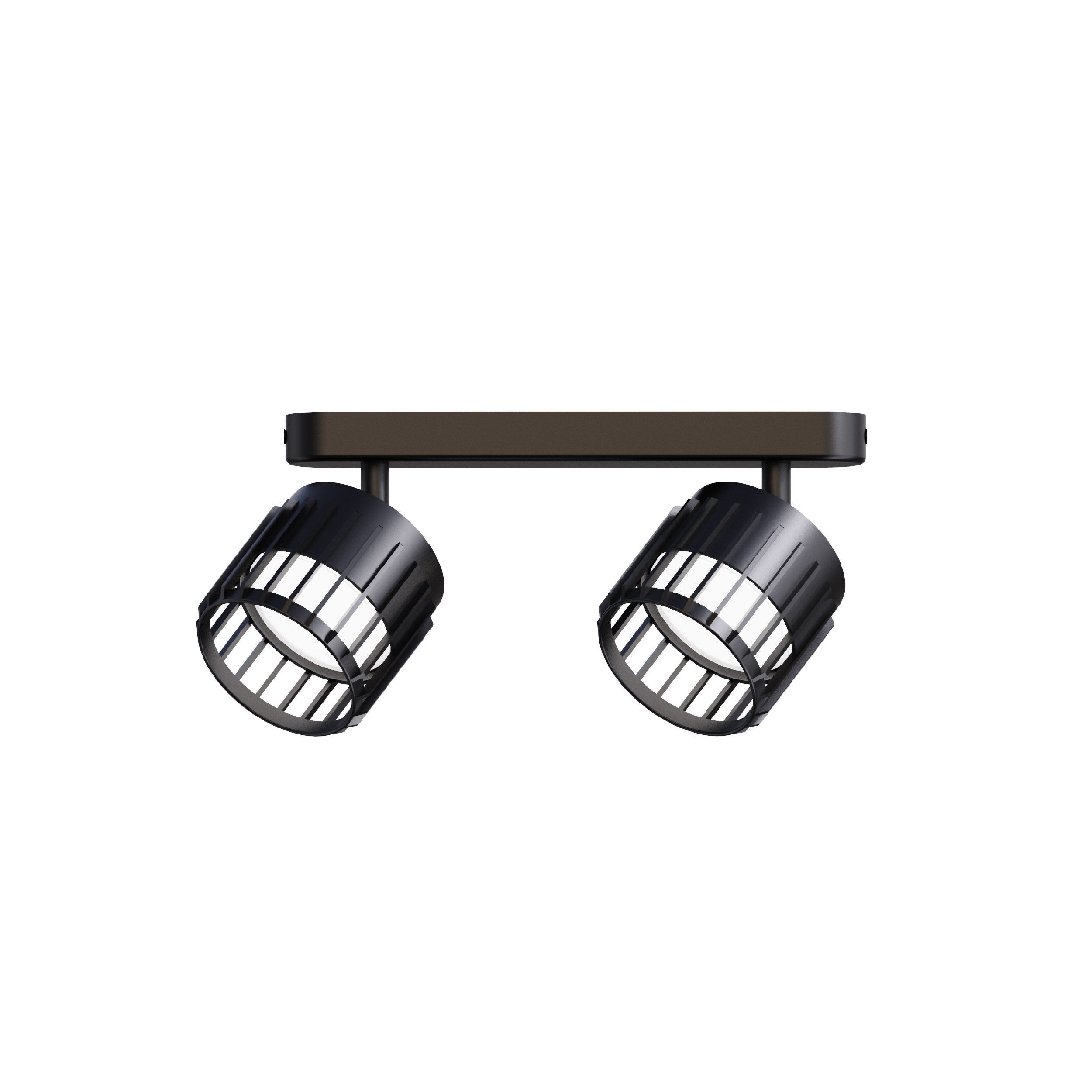 dual head Vertical reflector strip black 