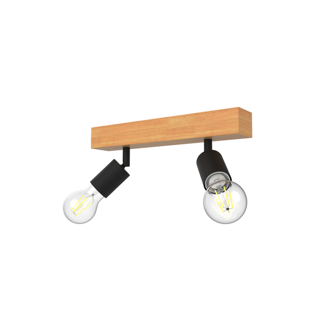 2*e27 wood base ceiling downlights for bedroom