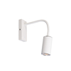GU10 White Adjustable Spot Wall Light SMW139