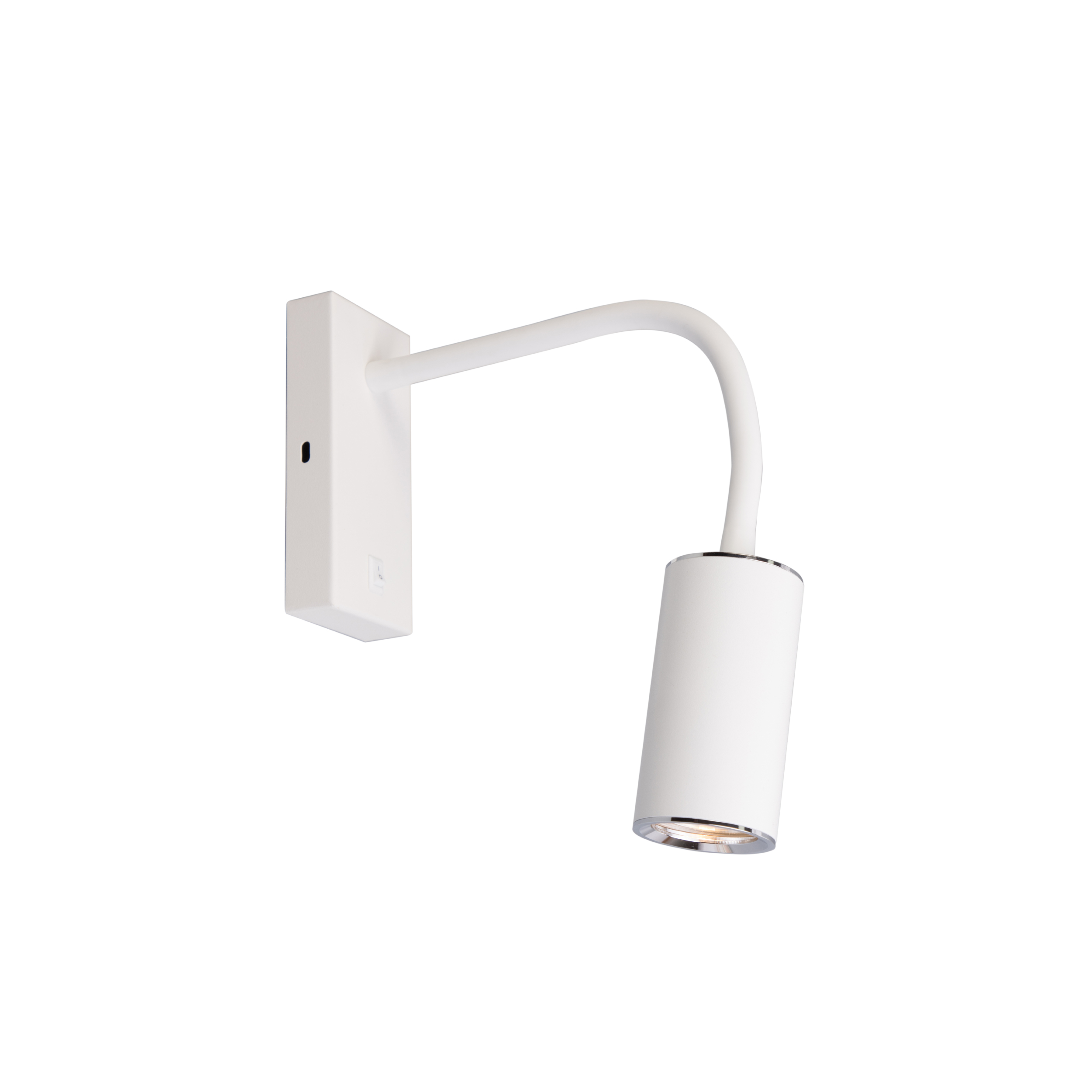 GU10 White Adjustable Spot Wall Light SMW139