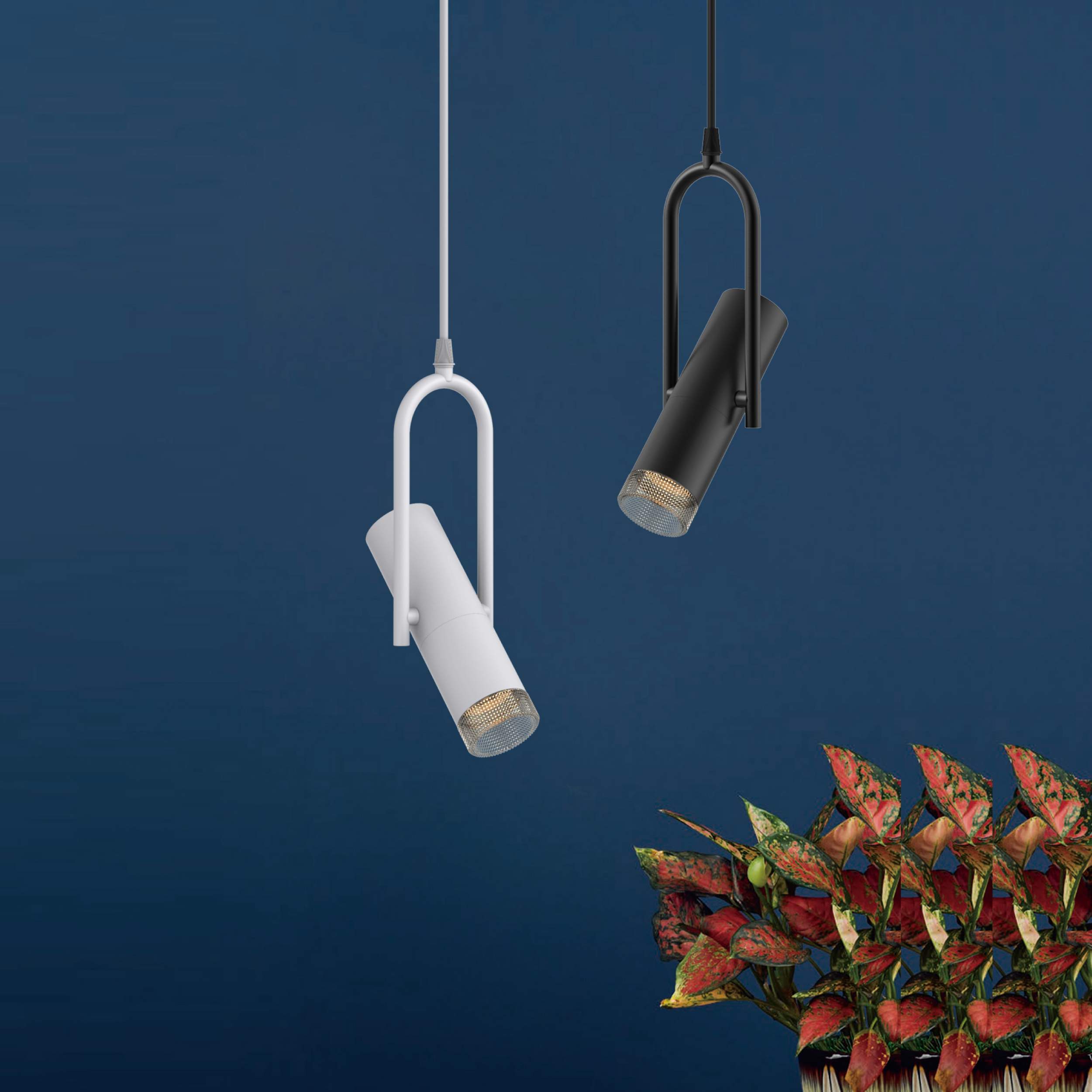 GU10 Adjustable Flute Cylinder Pendant Light 
