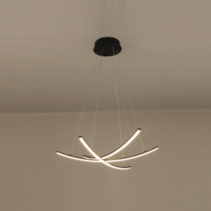 three linear led bars pendant light