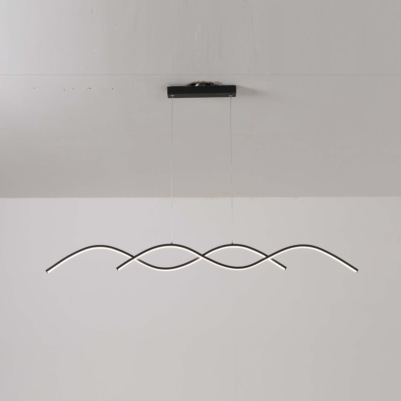 LED Twisted Strip Pendant Lamp