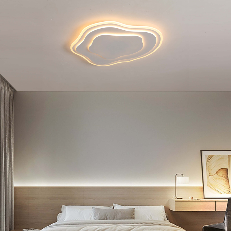three cloud shape overlapping together to a led ceiling lamp