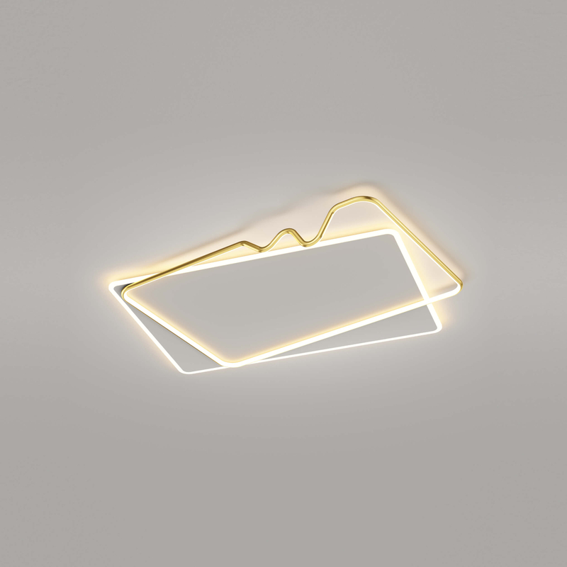 rectangle white ring led ceiling lamp for kitchen hallway