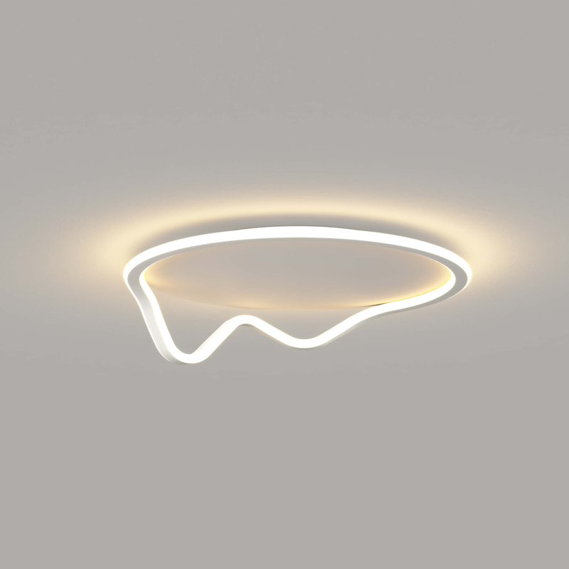square ring shape made of iron and aluminum led ceiling lamp