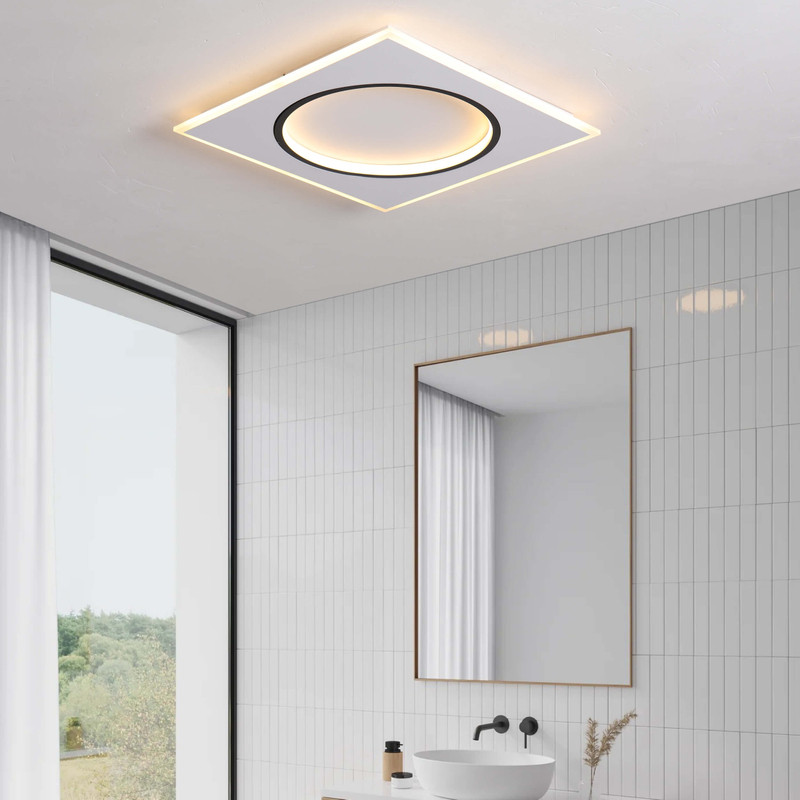 Round and square LED ceiling light