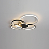 five round black and white LED ceiling light