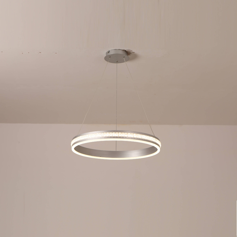 sliver color led pendant light