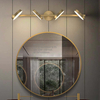 Minimalist Trio of Circular Brass Sconces