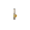 metal gold glass wall light