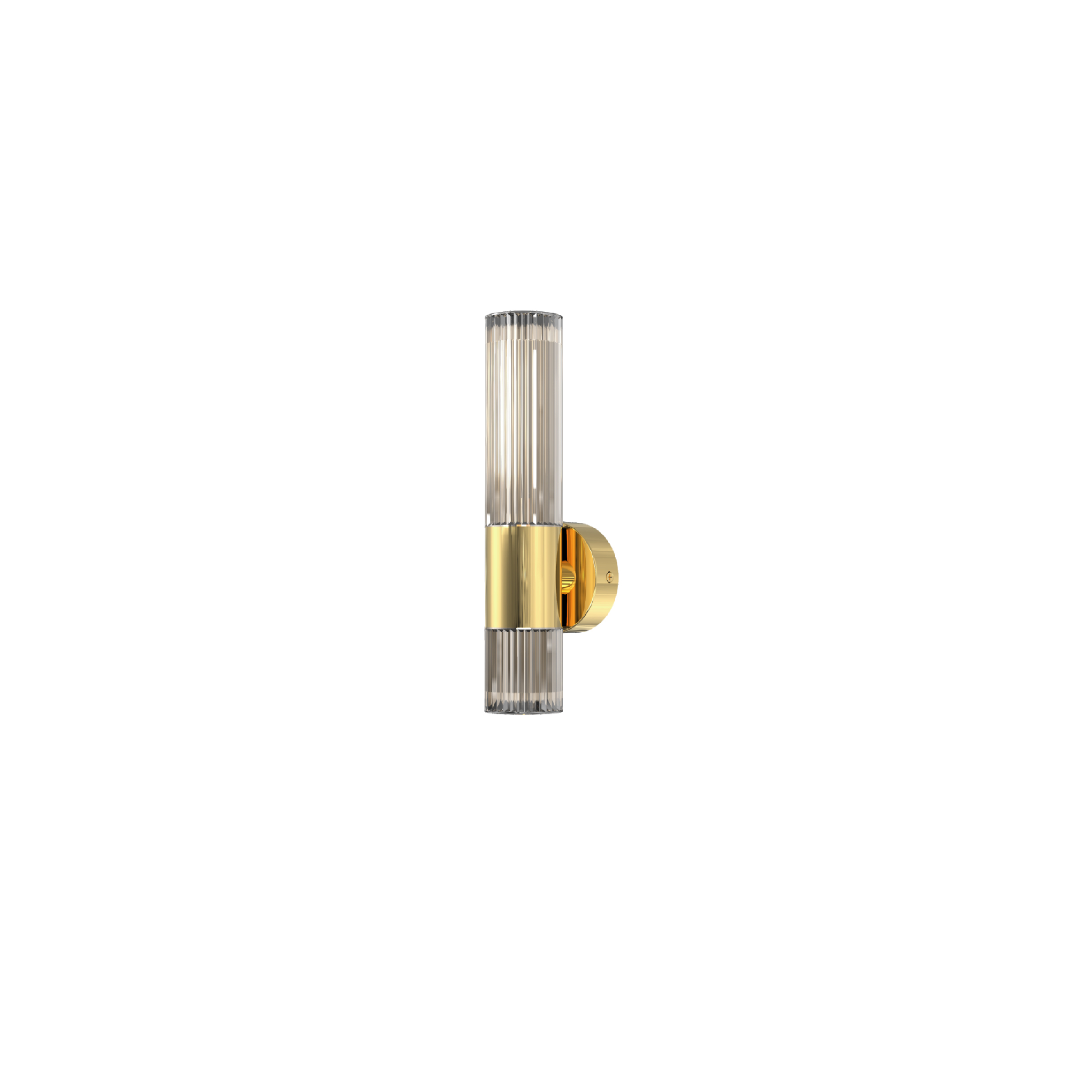 metal gold glass wall light