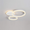white circular rings ceiling light