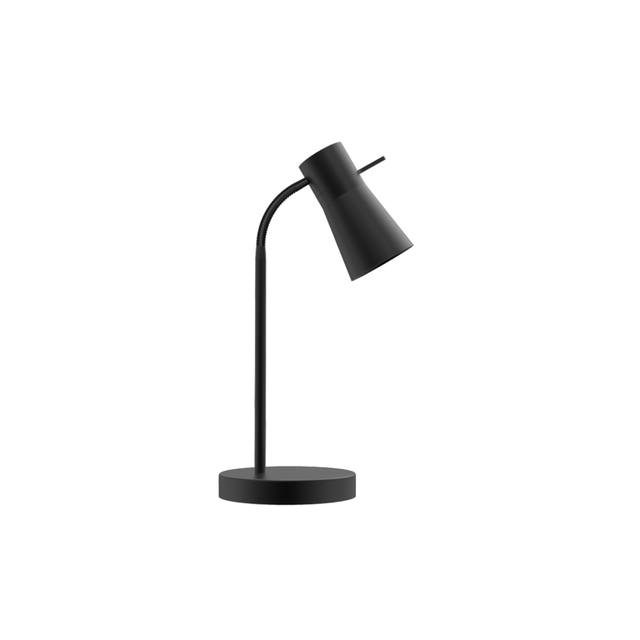 black table light with gu10 socket for reading