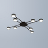 8*GX53 Sector Ceiling Light 83*38mm Head