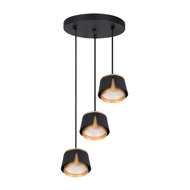 three head gx53 pendant light