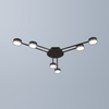 6 gx53 light heads ceiling light for bedroom