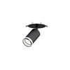black flush recessed gu10 spotlight for living room
