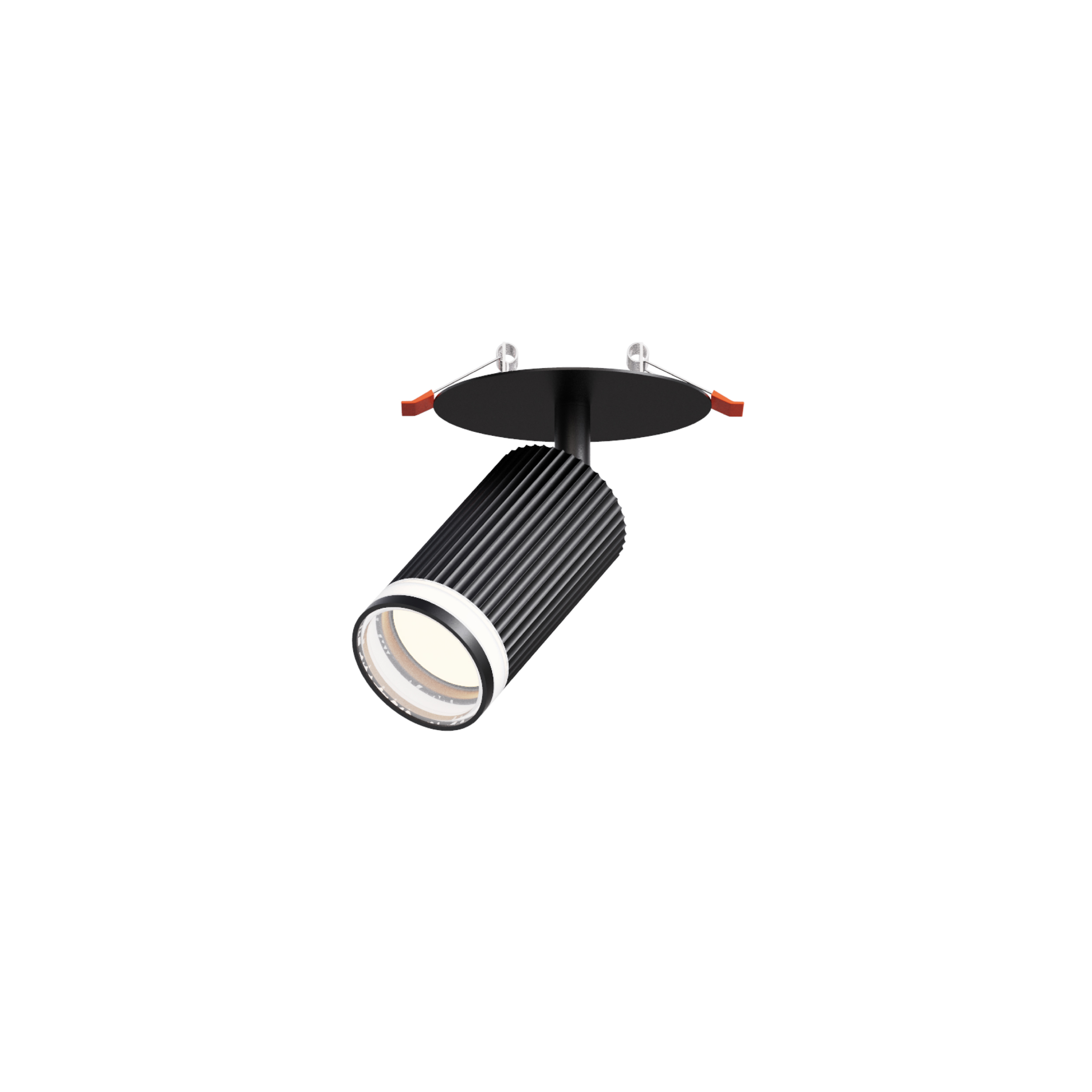 black flush recessed gu10 spotlight for living room