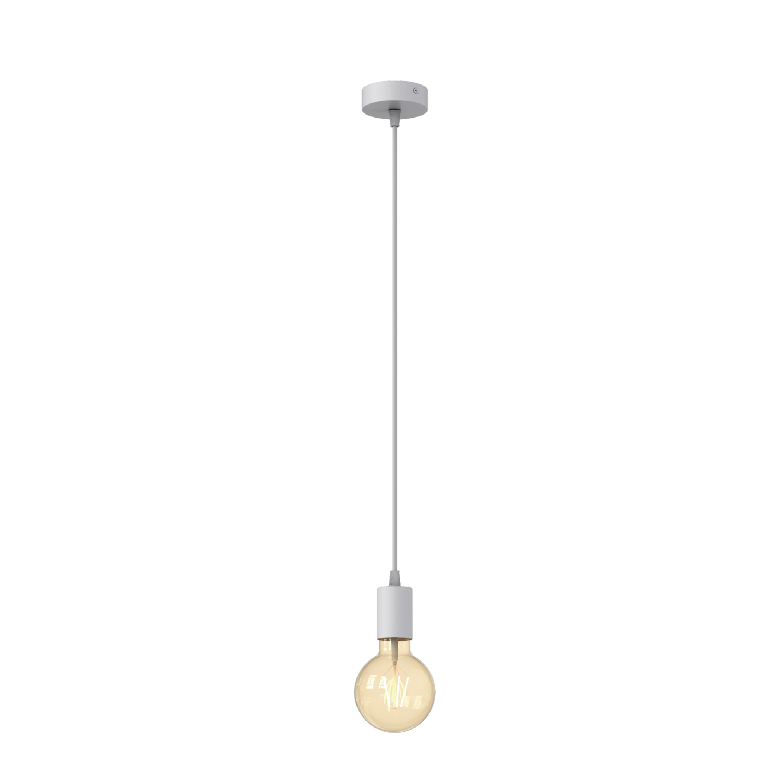 1*white pendant light