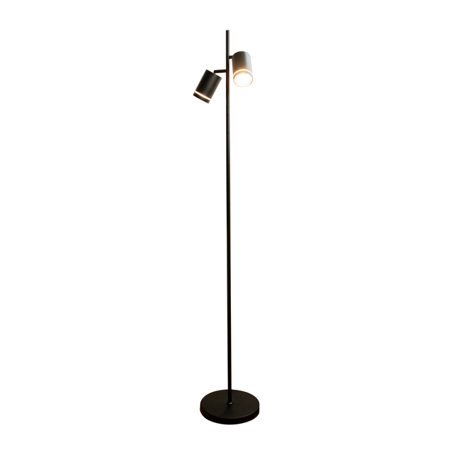 gu10 dual light head floor lamp for living room