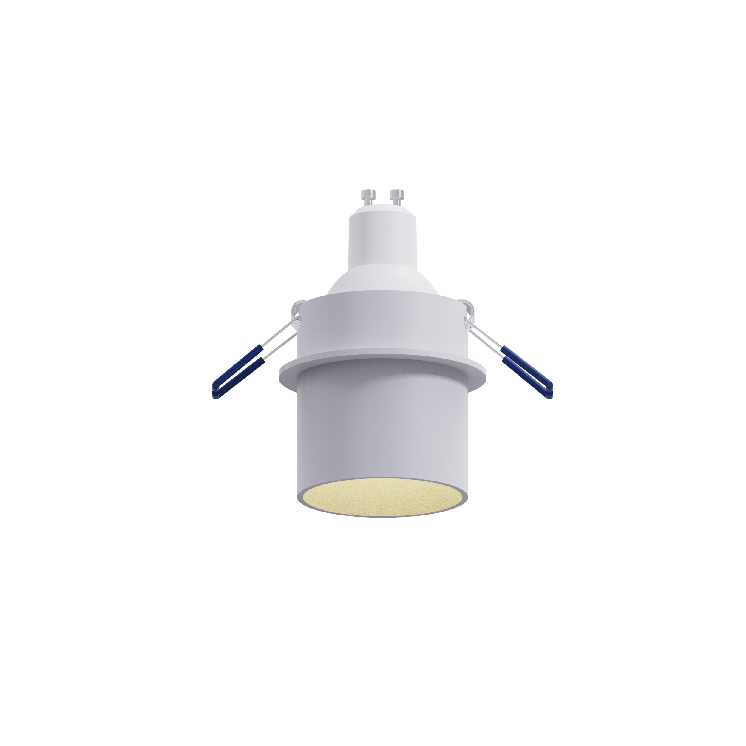 white flush accessed gu10 ceiling light