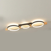 three rings circle led wood ceiling light